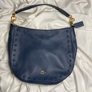 Coach Blue Elle Hobo Purse